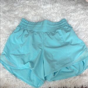 Lululemon Hawaiian blue athletic shorts
